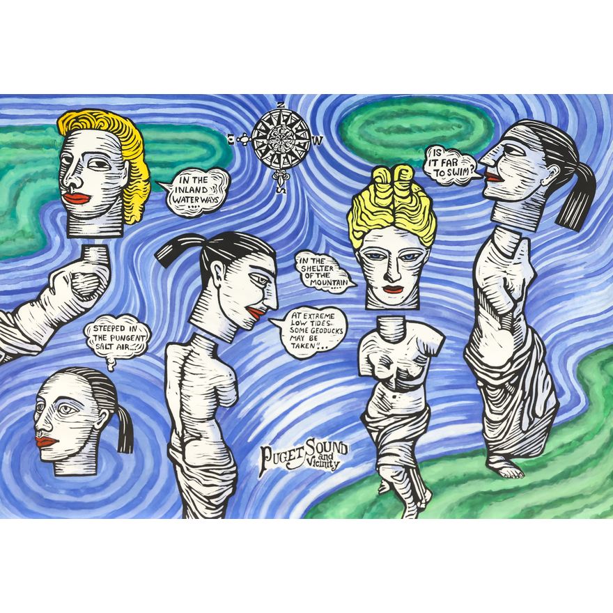 Gene Gentry McMahon ''Vestal Virgins Enter Puget Sound"