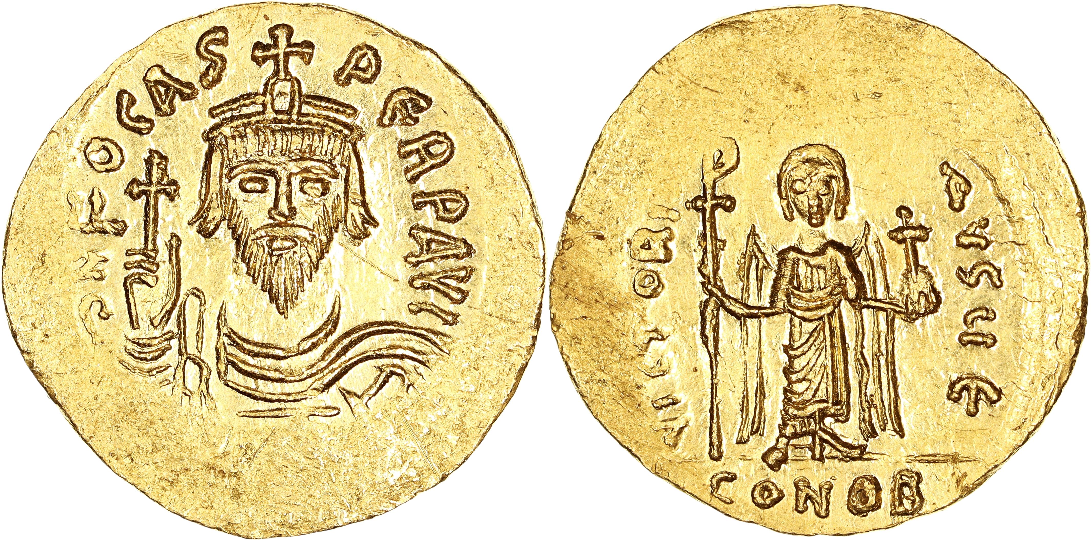 Byzantine Empire, Phocas, Gold Solidus, 602-610 AD, nEF