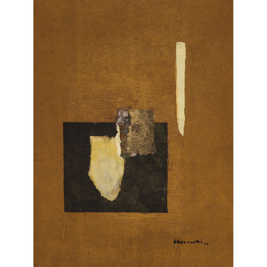 Paul Horiuchi ''Golden Touch'' 1970's Casein Collage