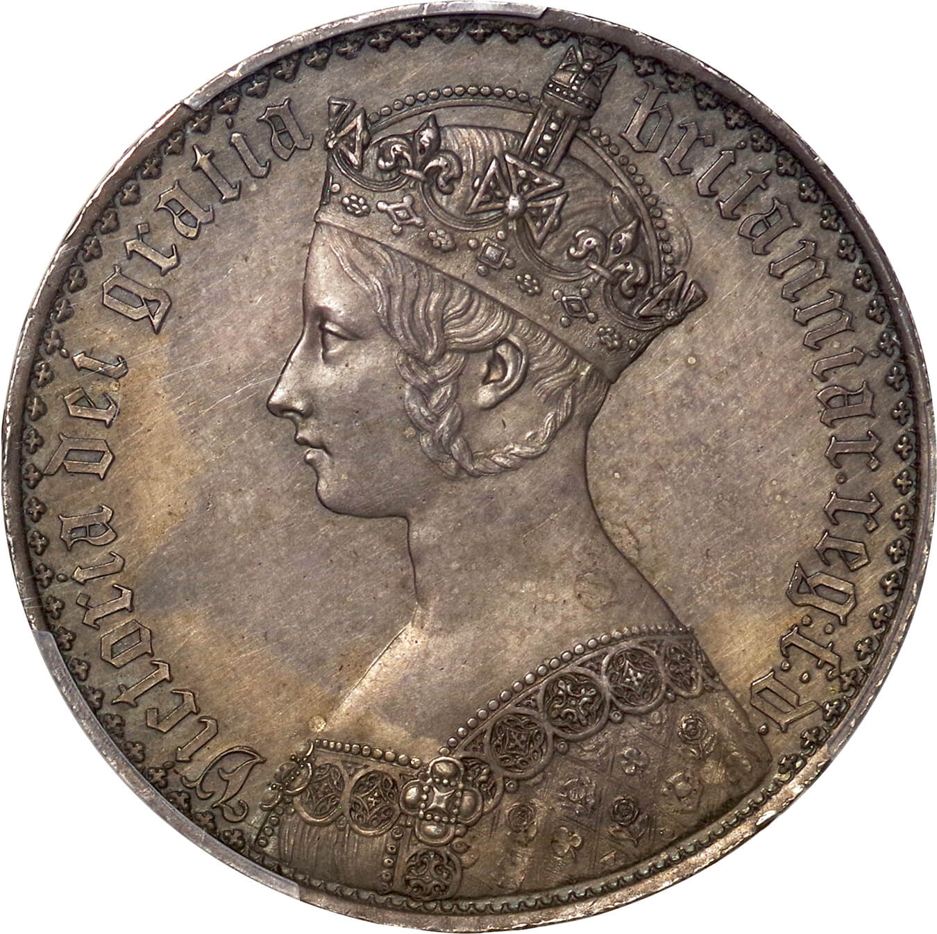 英国-GB. PCGS PR62 UNDECIMO. PR. Silver. クラウン(Crown