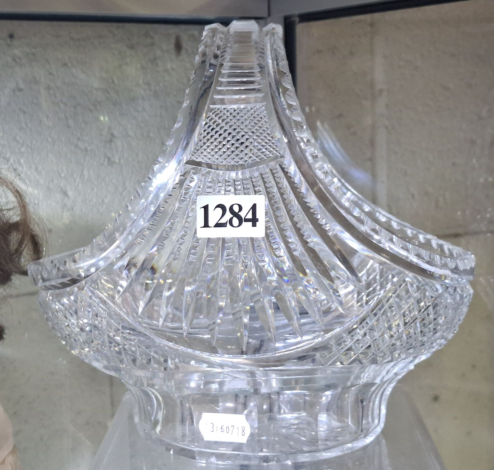 Edinburgh Crystal Basket Vase