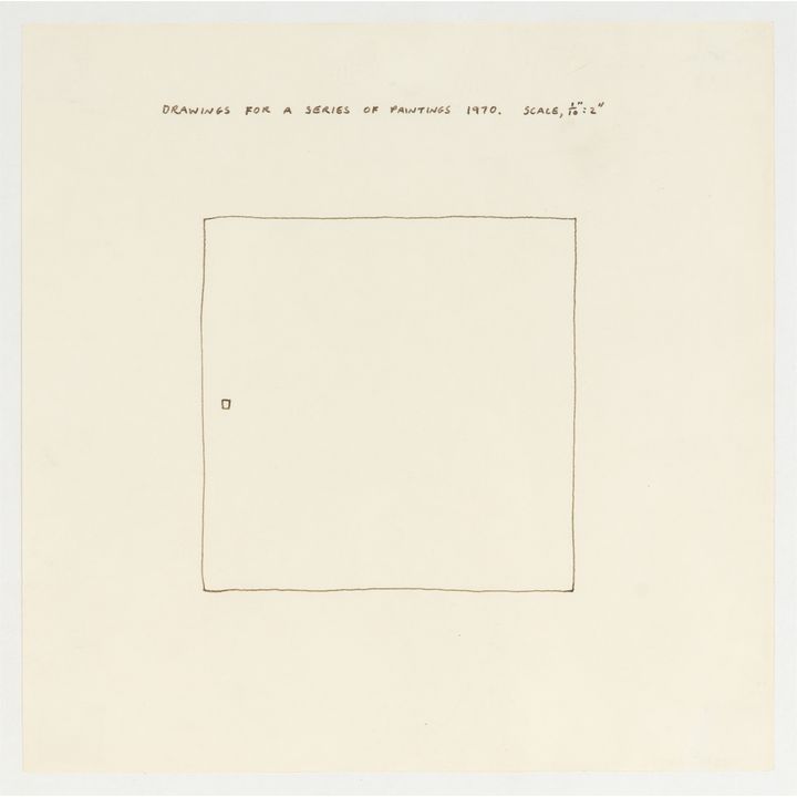 Alan Charlton Drawing for a series of paintings 1970