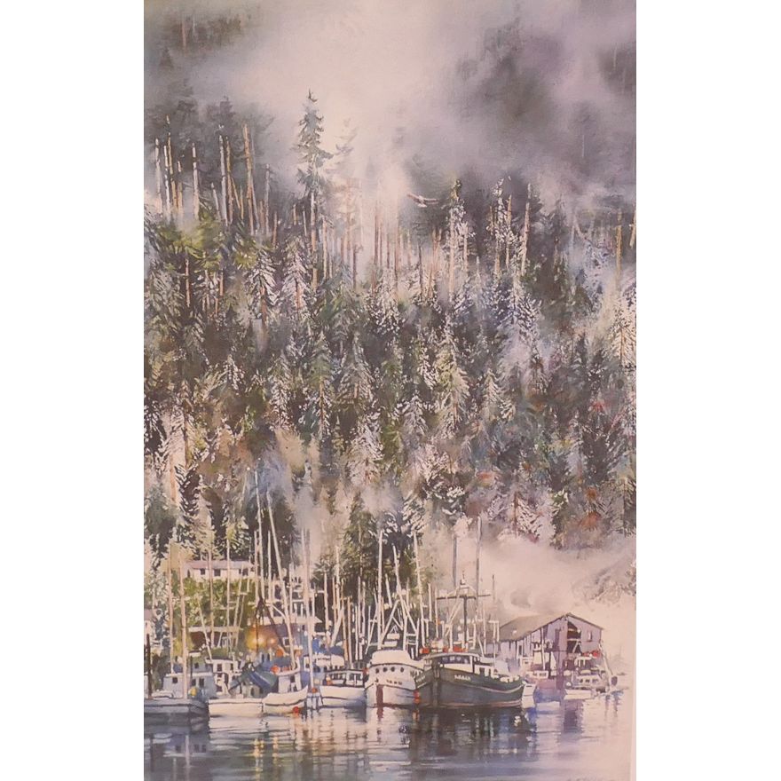Nita Engle (b.1925) ''Mountain Cove'' S/N Lithograph. Edition 617/950.