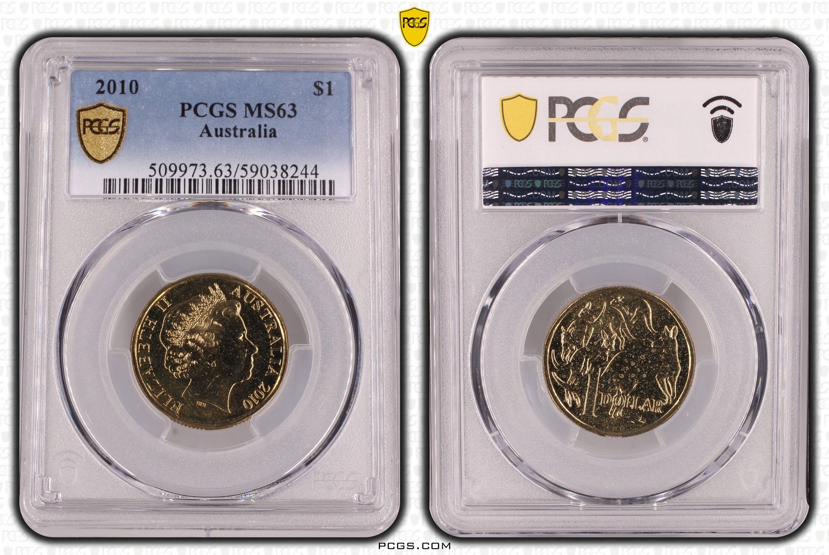 One Dollar, 2010, PCGS MS63