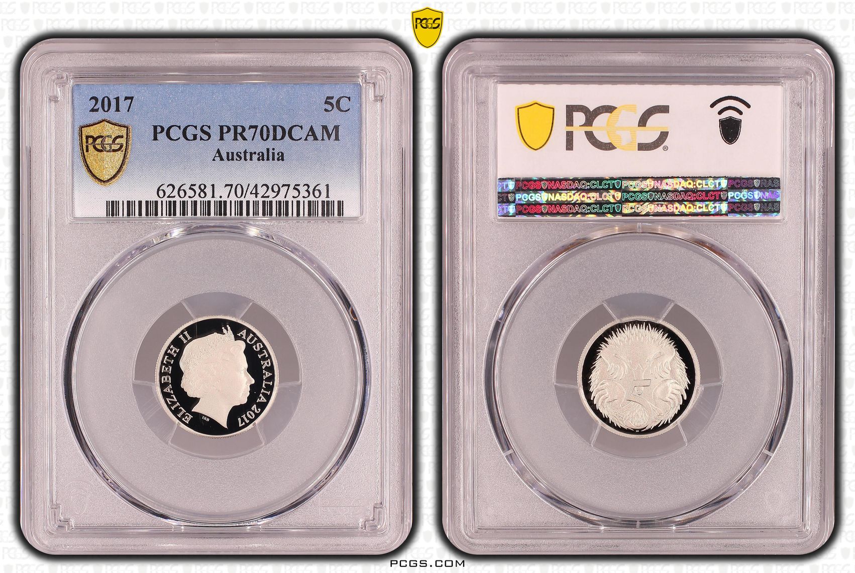 Five Cent, 2017, PCGS PR70DCAM