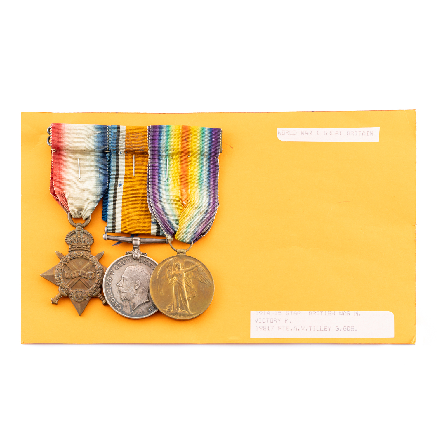Great Britain, 1914 - 15 Star Trio, WWI,