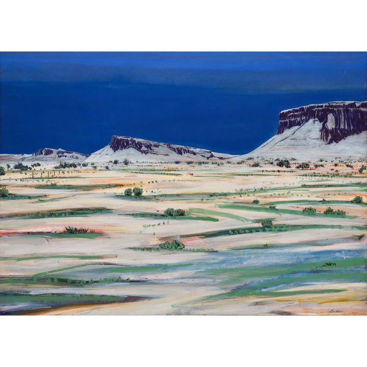 Byron Gardner ''North of Bernalillo'' 1983 Large Acrylic