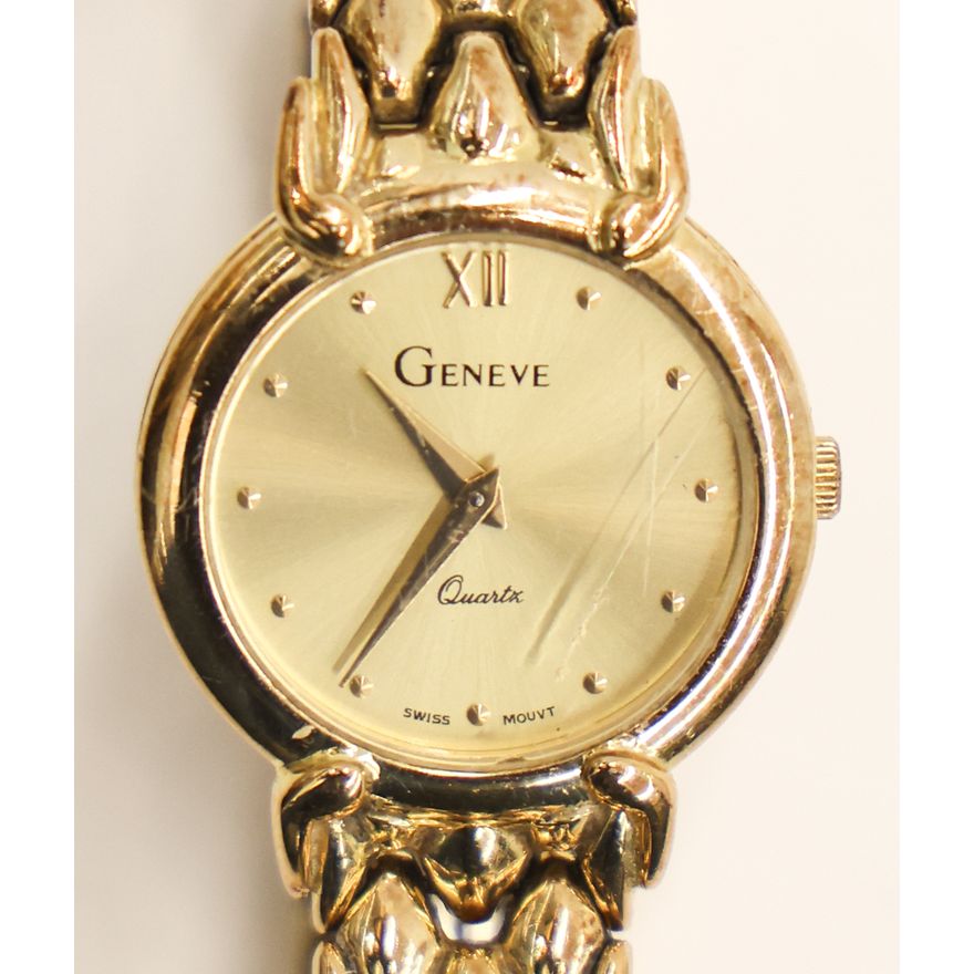 Ladies Geneve 14k Bracelet Wrist Watch
