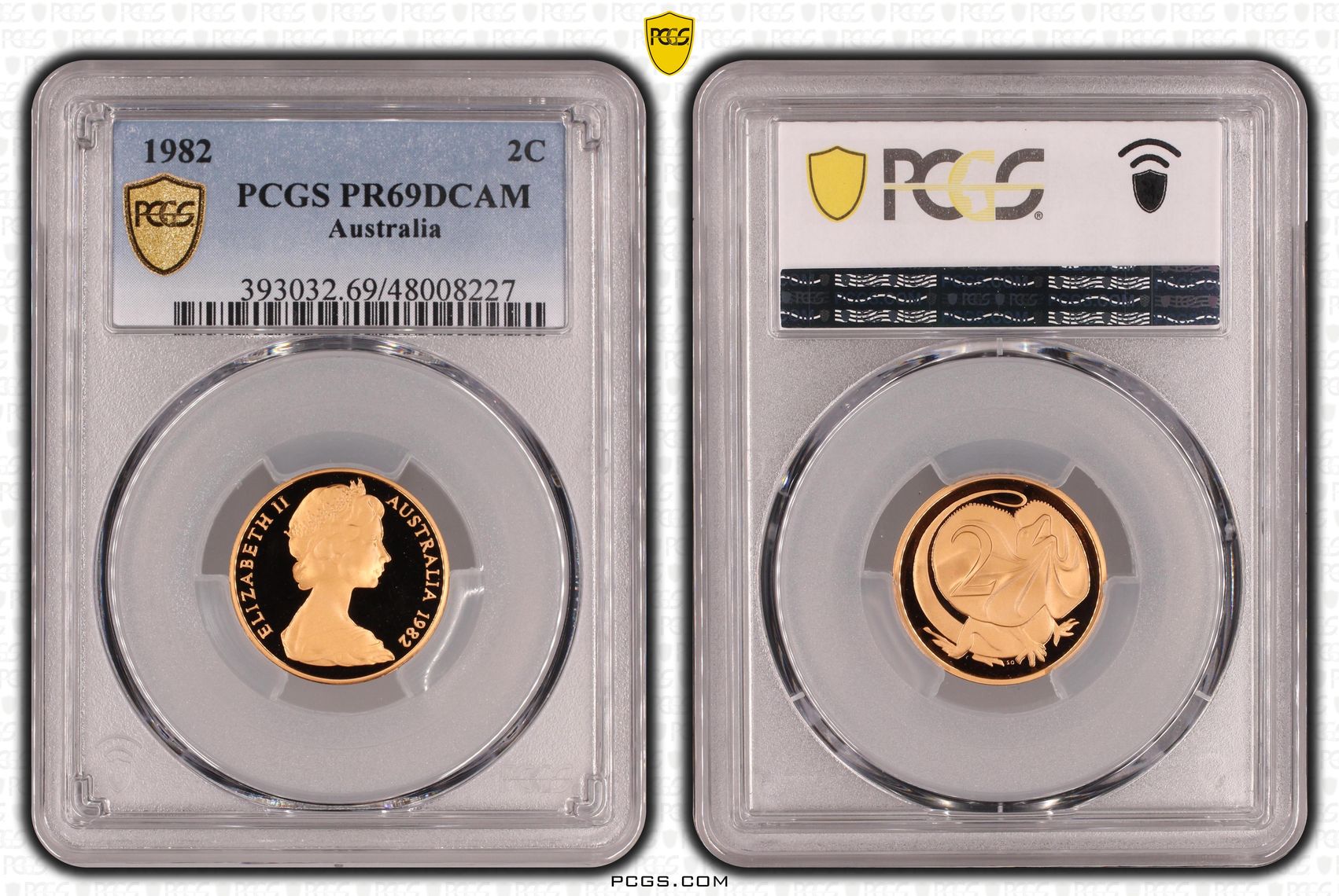 Two Cent, 1982, Pcgs Pr69dcam