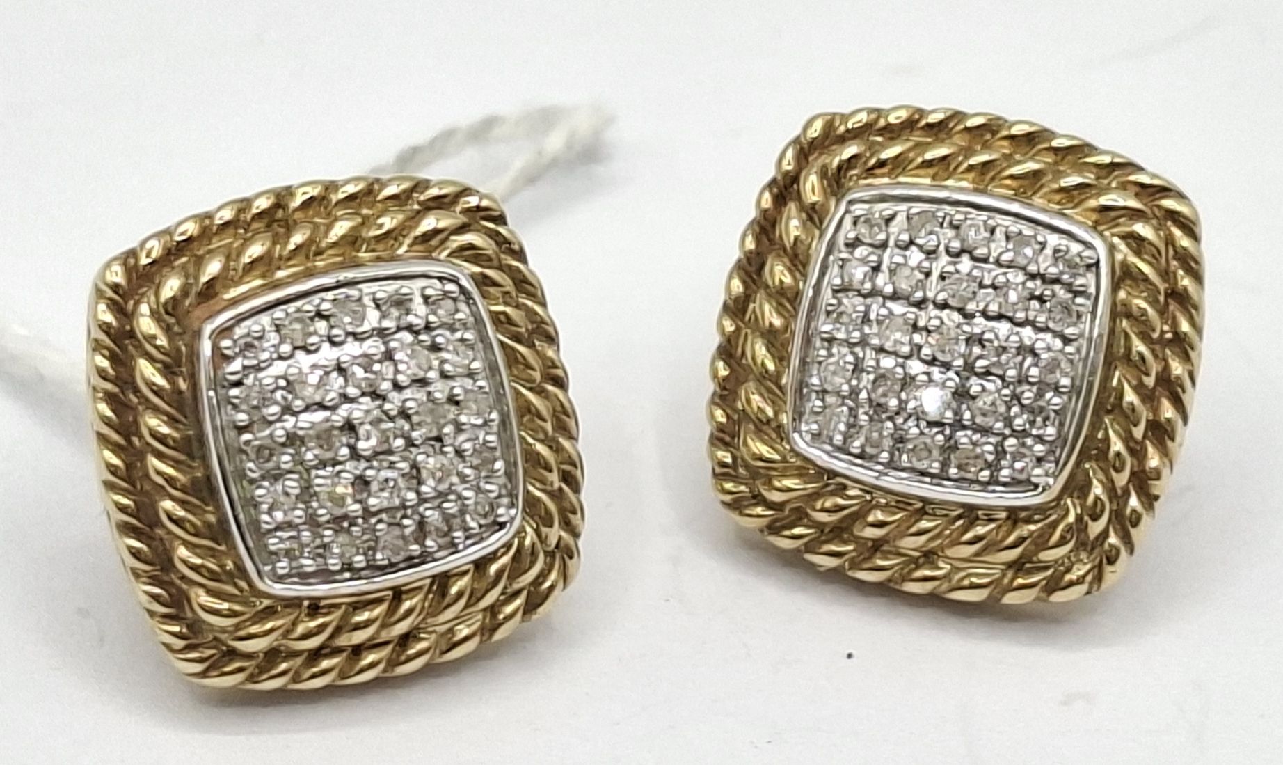 9ct Gold Diamond Earrings