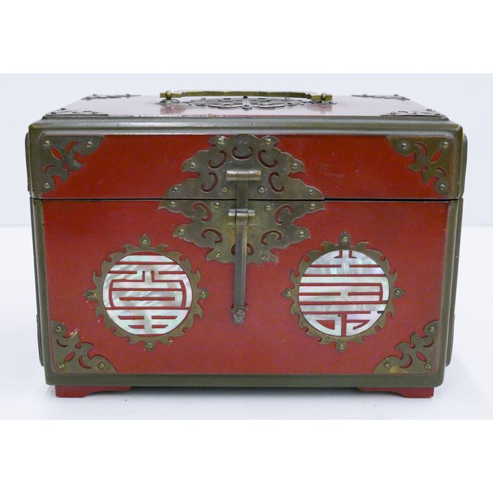 Fine Korean 1930's Lacquered Jewelry Box