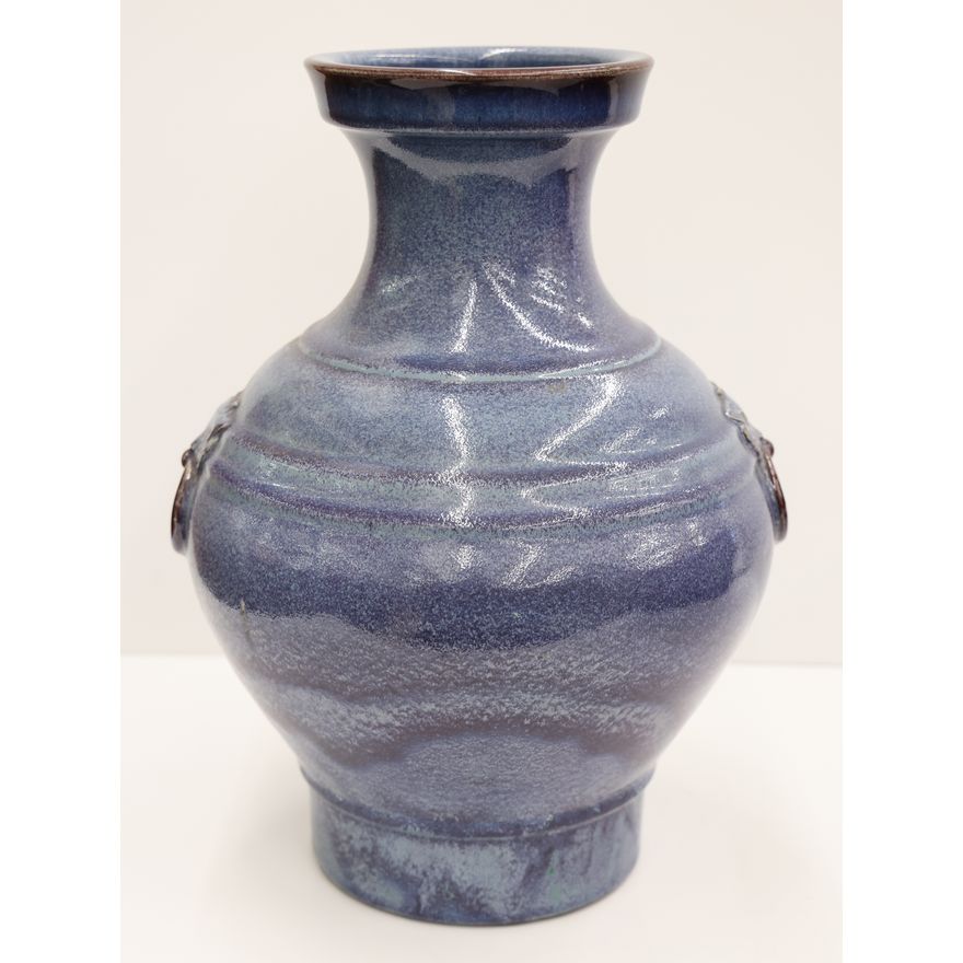 Chinese Hu Form Flambe Glaze Vessel