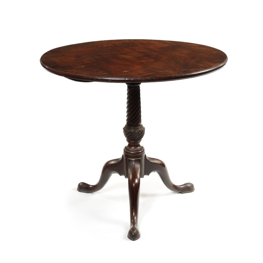 A George III mahogany tripod table