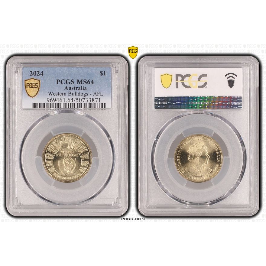 Western Bulldogs - AFL, One Dollar, 2024, PCGS MS64