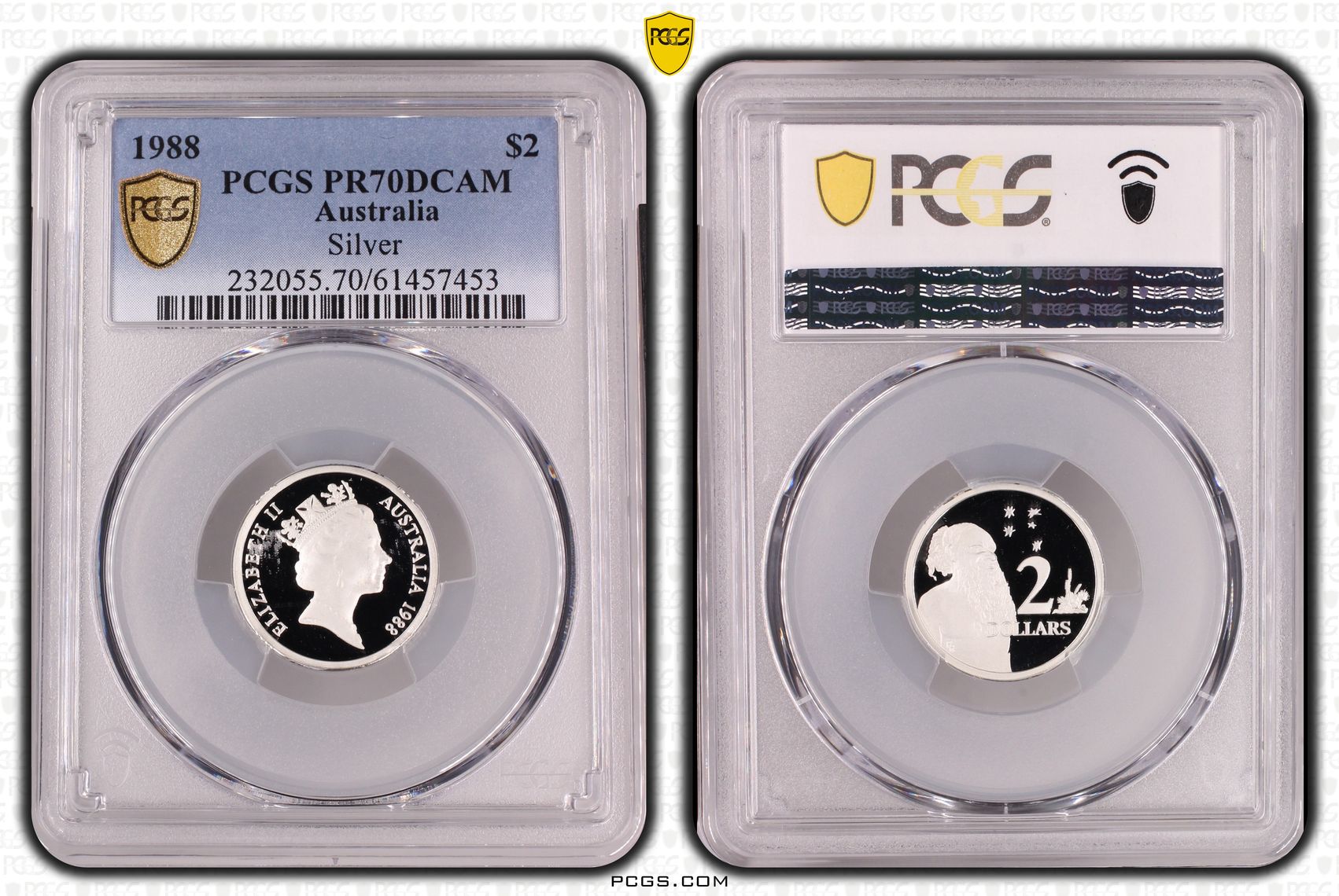 Silver, Two Dollar, 1988, PCGS PR70DCAM