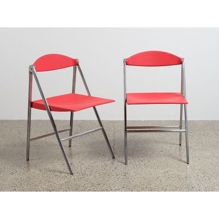 Studio Cerri & Associates for Poltrona Frau, Italy - A pair of ‘Donald’ folding chairs, 2000