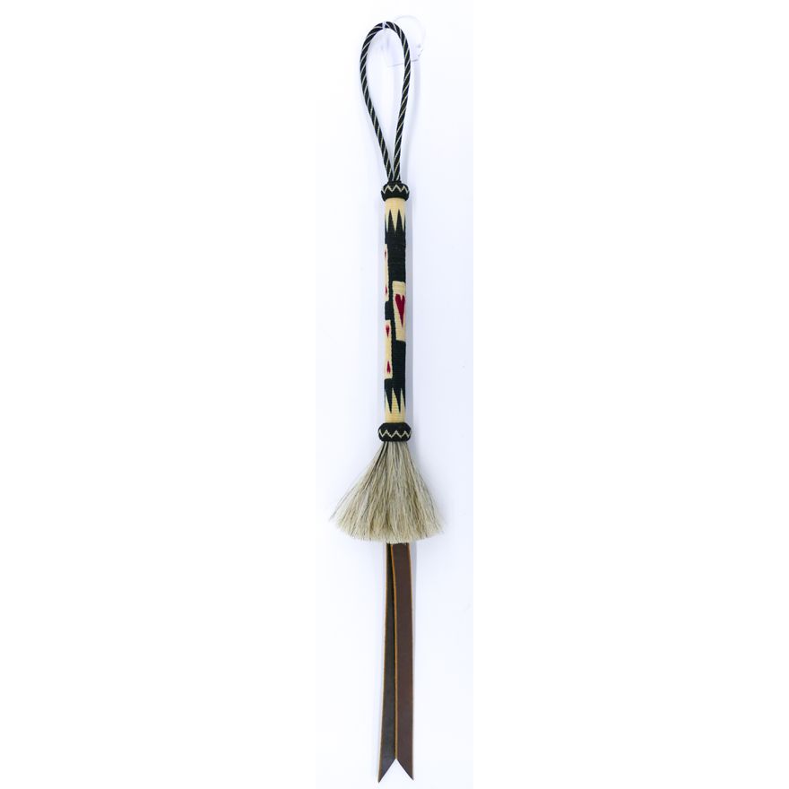 Fine Hitched Horsehair Playing Card Quirt