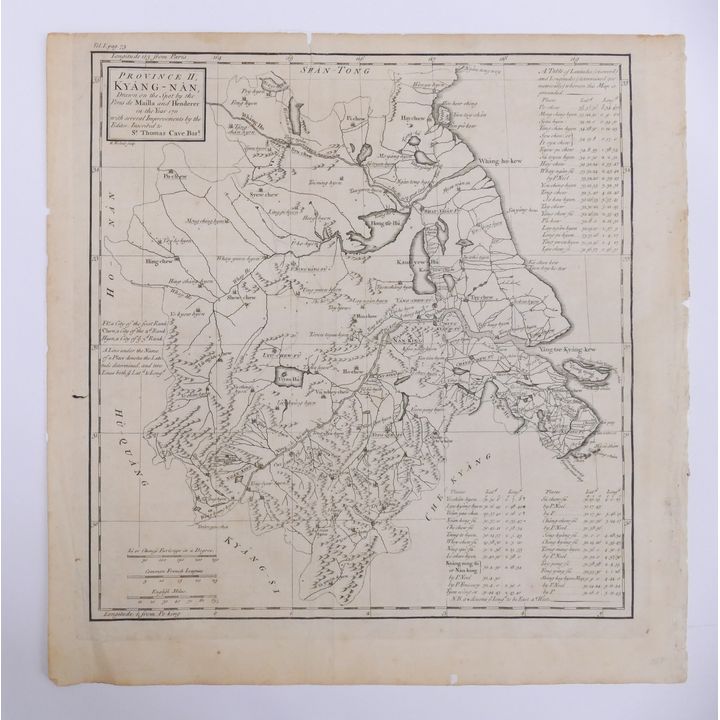 Thomas Bowen, Province II, Kyang-Nan. 1760