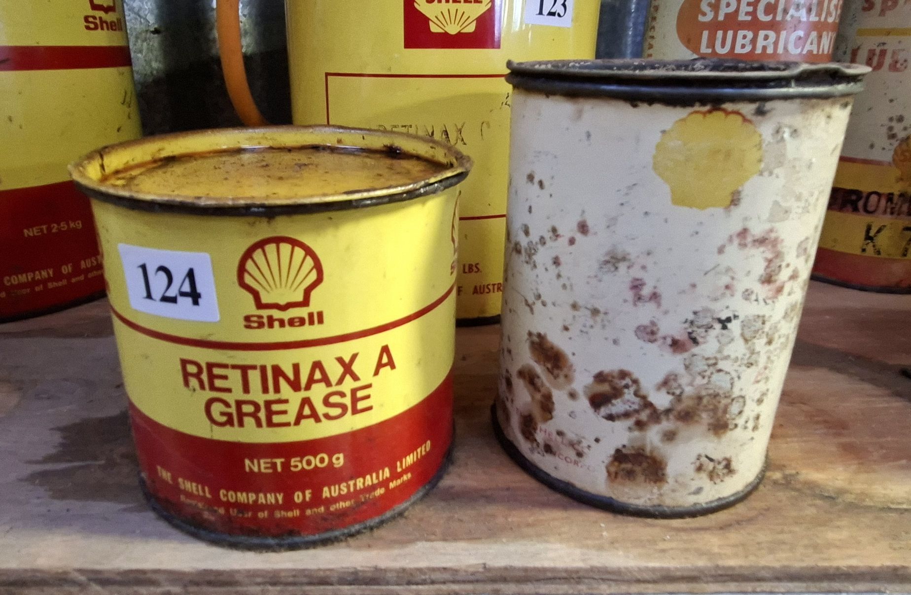 Shell Grease Tins
