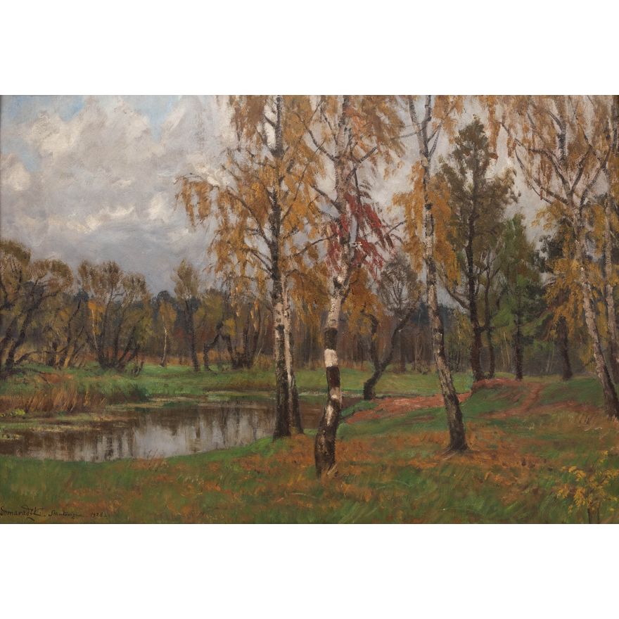 Stefan Domaradzki | Brzózki nad wodą, 1928 r.