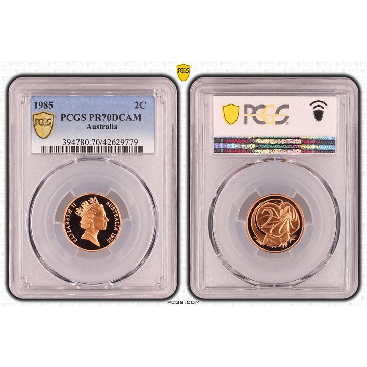 Elizabeth II, Two Cent, PR70DCAM , 1985 PCGS POP - 16/0
