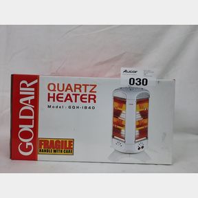 GOLDAIR 2000W 8 BAR 4 SIDED PANEL QUARTZ FAN HEATER GQH-1840