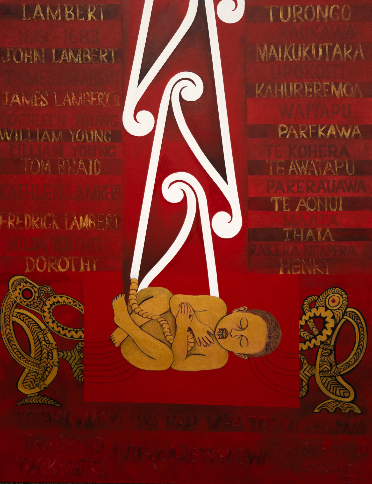 June Northcroft Grant 'Kotahi Mano Iwa Rau Wha Te Kau Ma Iwa (1949)' — sold at auction in New Zealand for $500