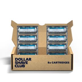 DOLLAR SHAVE CLUB | 6 BLADE RAZOR REFILLS (4 PACK) | 6 STAINLESS STEEL BLADES FOR A CLOSE & COMFORTABLE SHAVE
