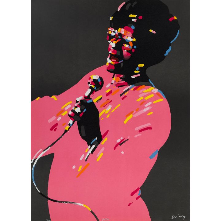 Waldemar Świerzy | Ella Fitzgerald, z serii Wielcy Ludzie Jazzu, 1988
