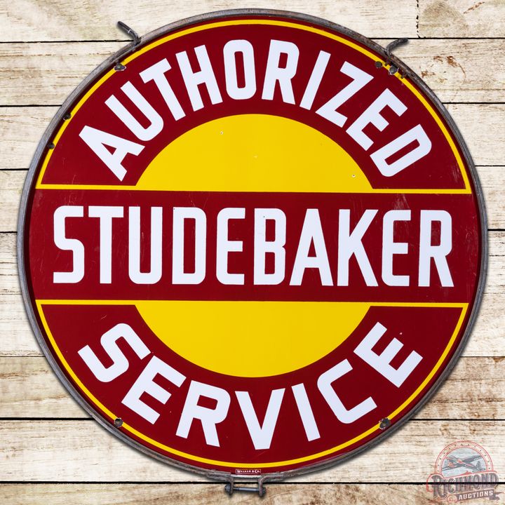42" Authorized Studebaker Service DSP Sign & Ring - 8.5 & 8.25