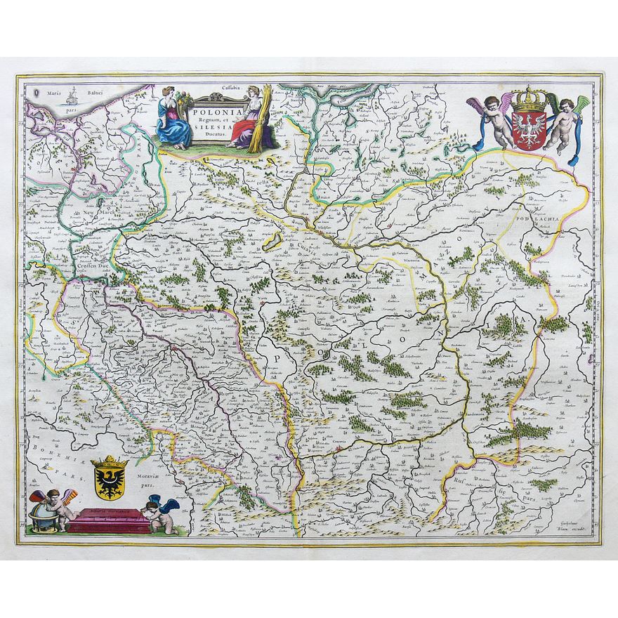 Joan Blaeu | Polonia Regnum, et Silesia Ducatus…