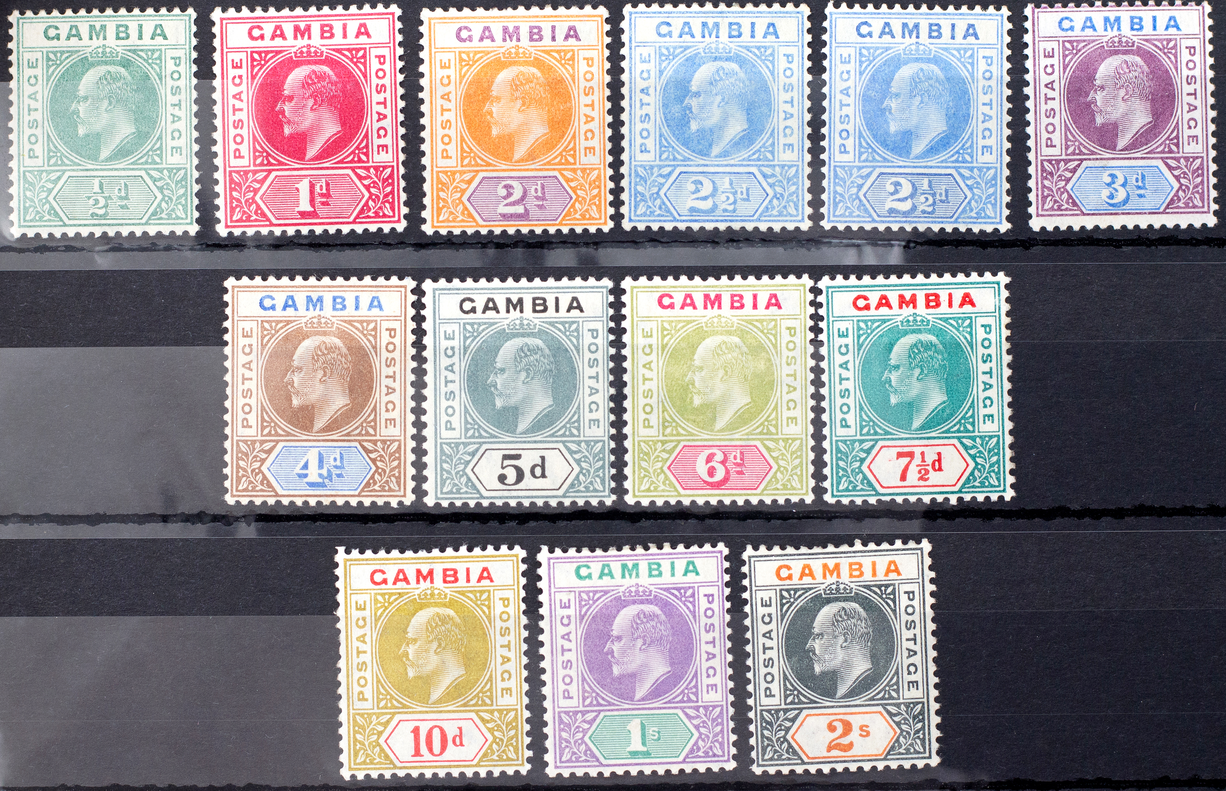 Edward VII, Gambia, Definitives, 1904, Good
