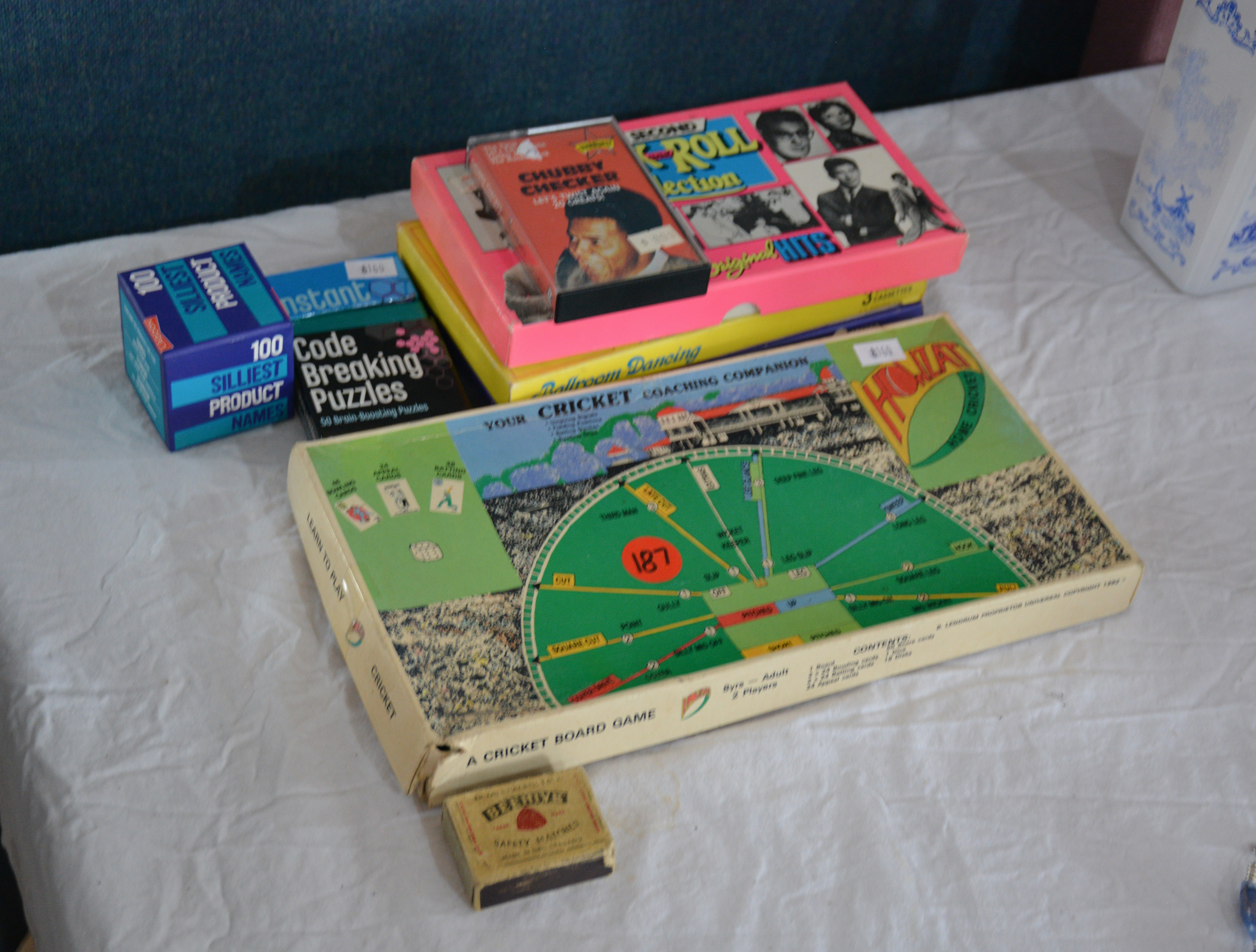 Cricket Board Game, Card Games and Cassettes — sold at auction in New Zealand for $10