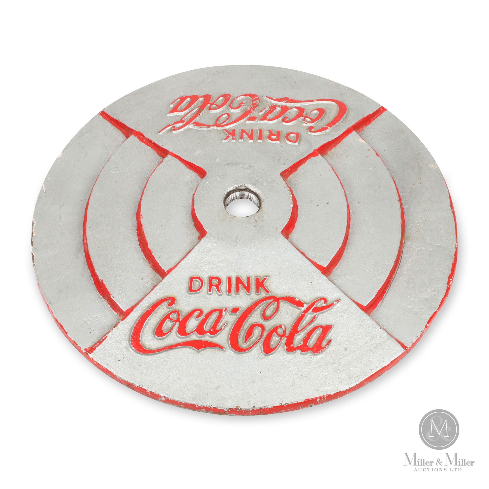 Coca-Cola Cast Iron Curb Sign Base | Miller & Miller Auctions Ltd