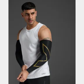 2XU Force Compression Arm Guard Black / Gold M Unisex Intermediate |