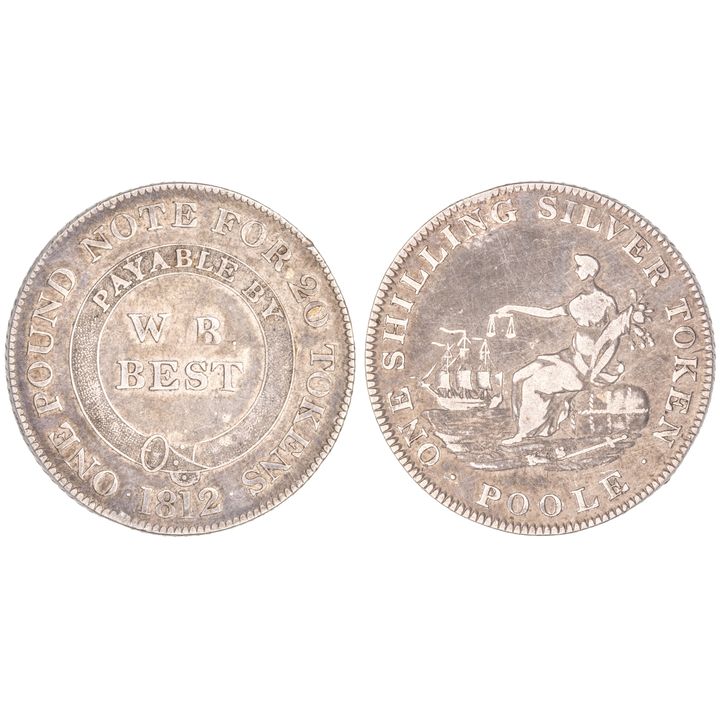 Great Britain, Dorset, Shilling, 1812, VF