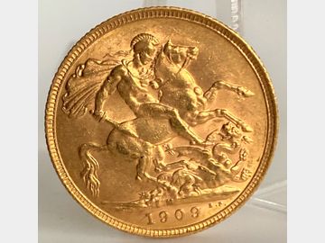 1909 EDWARD VII MELBOURNE MINT SOVEREIGN