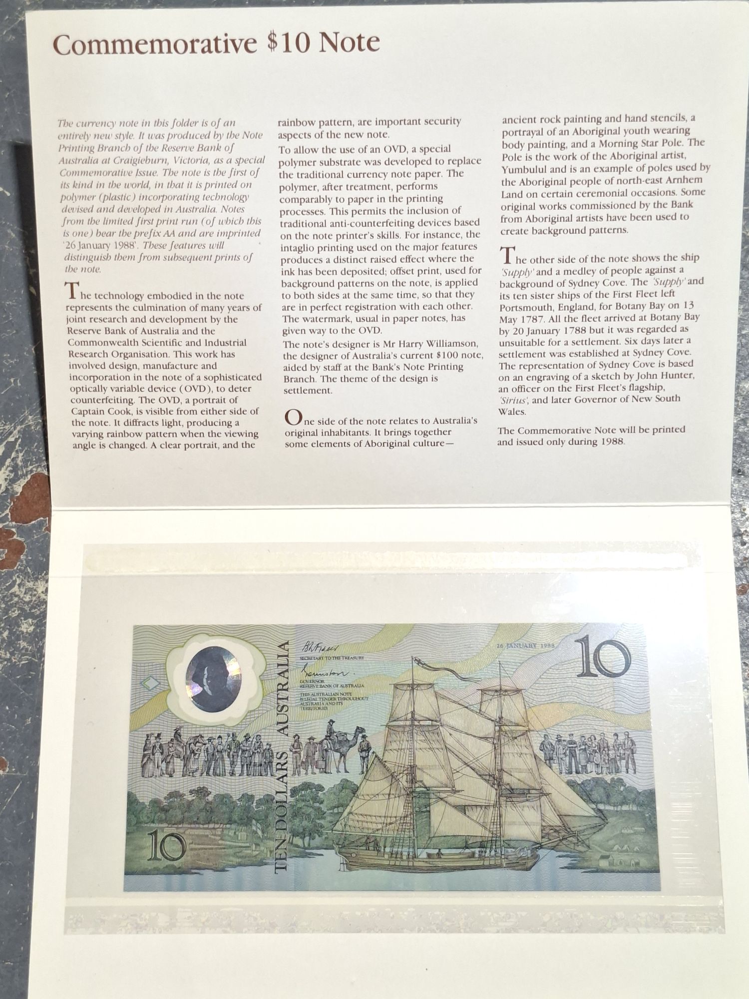 1412 · COMMEMORATIVE $10 POLYMER BANK NOTE