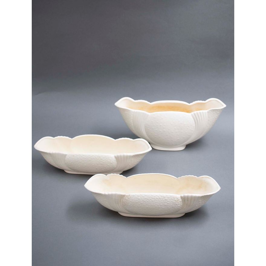 Crown Lynn Potteries - Three speckled vases