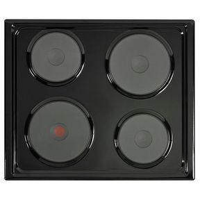 Defy - Slimline Solid No Control Panel Hob - Black
