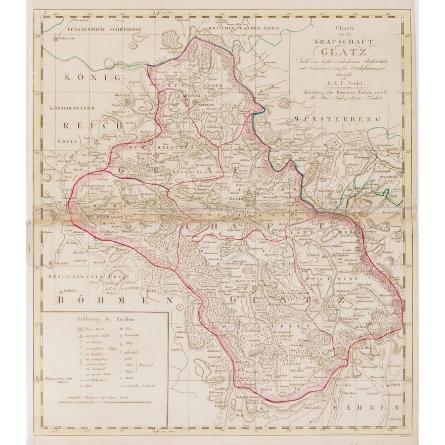Charte von der Grafschaft Glatz…
