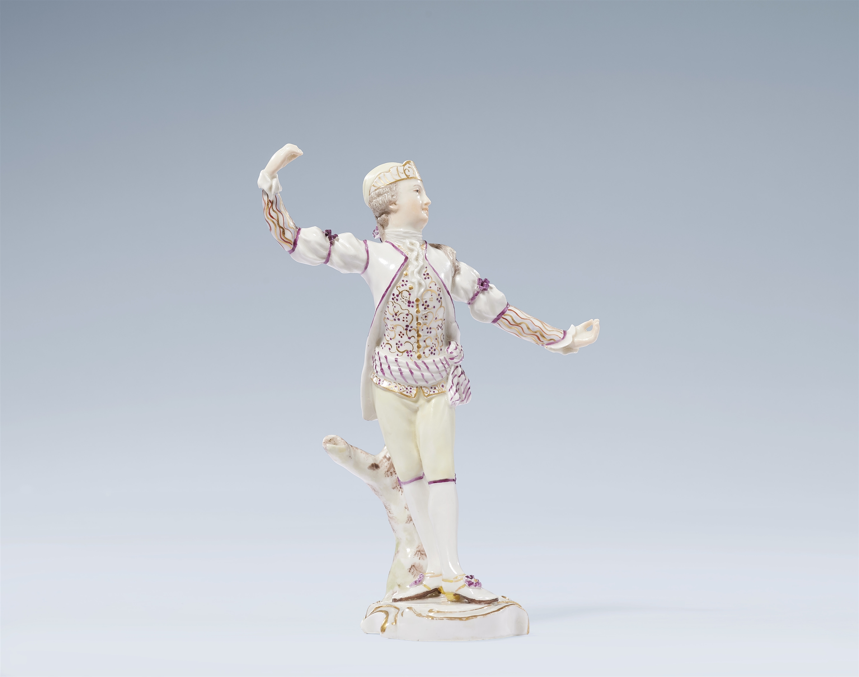 A Ludwigsburg porcelain figure of a ballet dancer by Joseph Nees