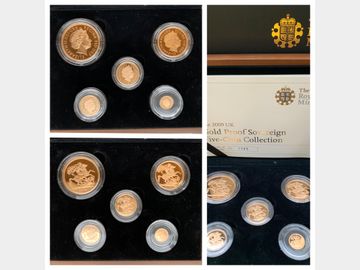 2009 GOLD PROOF 5-COIN SOVEREIGN SET