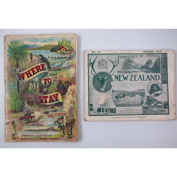 TOURISM [2x] - Itinerary of Travel in New Zealand. No 19. January 1910.