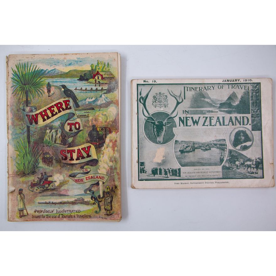 TOURISM [2x] - Itinerary of Travel in New Zealand. No 19. January 1910.