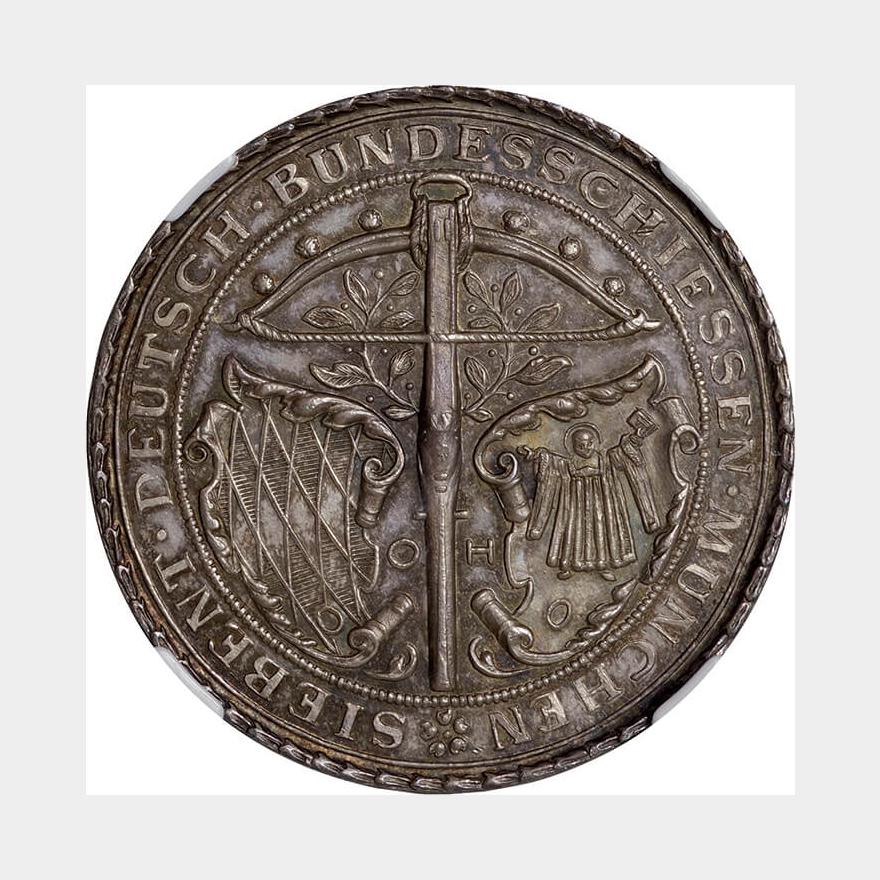 ドイツ-Germany. 1881. silver. Medal. NGC MEDAL MS65. 未使用＋ 