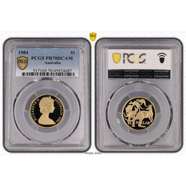 Elizabeth II, One Dollar, 1984, PCGS PR70DCAM