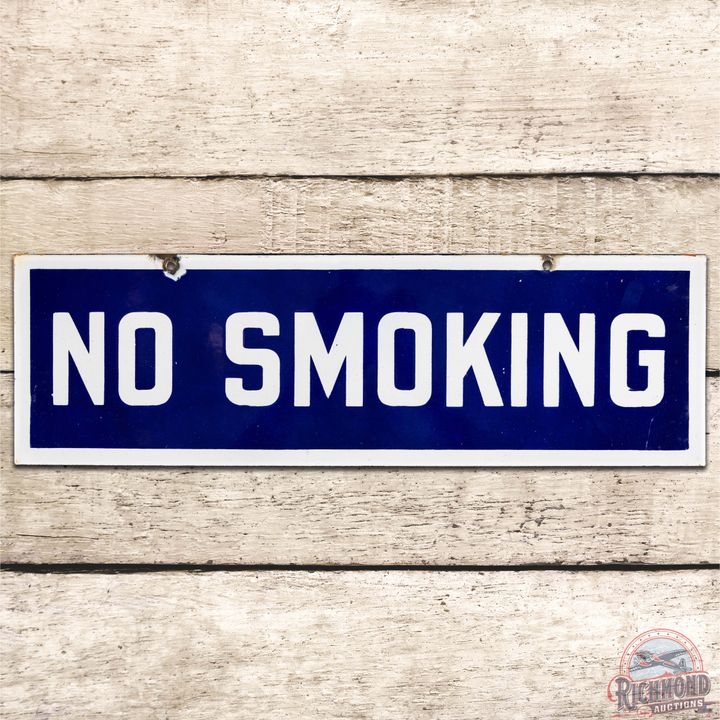 No Smoking SS Porcelain Sign