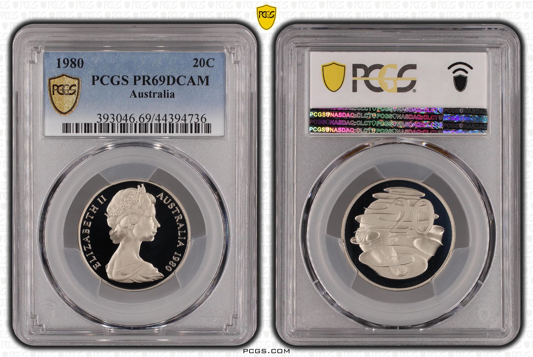 Twenty Cent, 1980, PCGS PR69DCAM