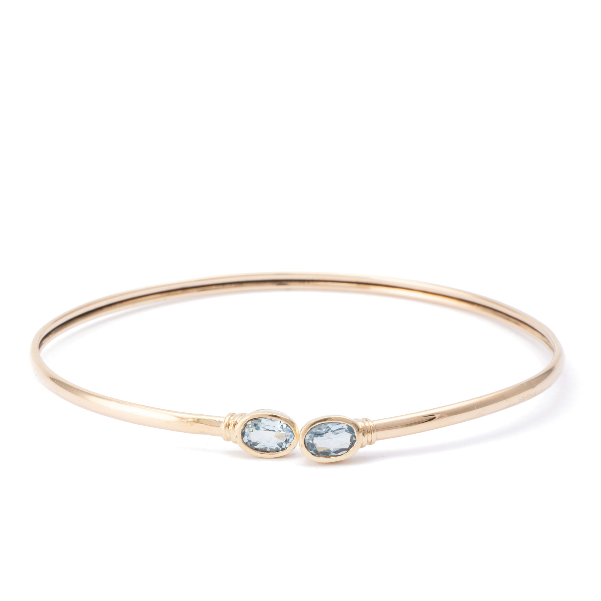 Topaz Bangle 9ct Gold,